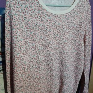 Cute white floral thermal